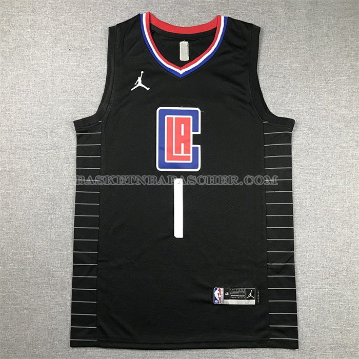 Maillot Los Angeles Clippers James Harden NO 1 Statement 2021-22 Noir